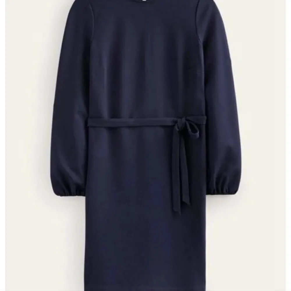 Boden Womens little black dress style Violet Ponte Shift size 6 ladies sleeves - Picture 3 of 16